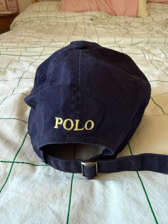 Ralph Lauren Navy Cap with Yellow Polo Pony Embroidery main image 5